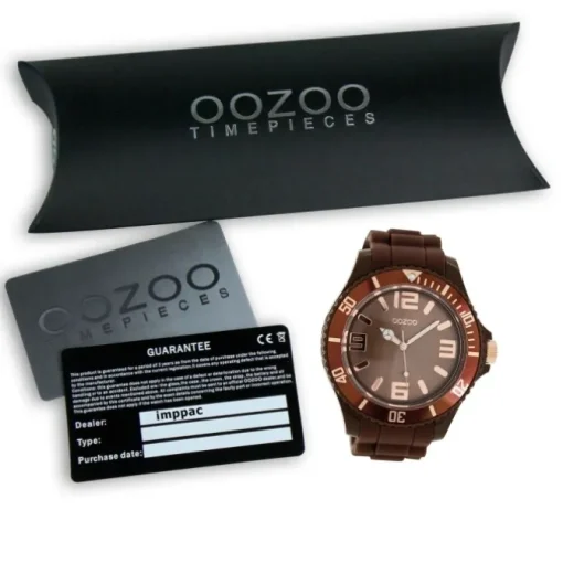 Oozoo Damen Armbanduhr Timepieces Analog Silikon braun UOC5039A