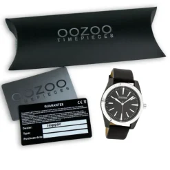 Oozoo Damen Armbanduhr Timepieces Analog Leder schwarz UOC6519A