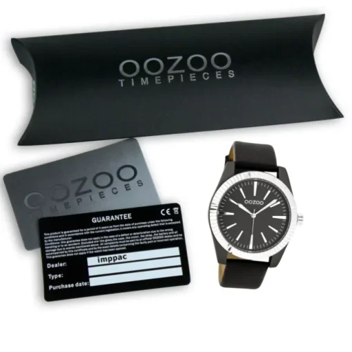 Oozoo Damen Armbanduhr Timepieces Analog Leder schwarz UOC6519A