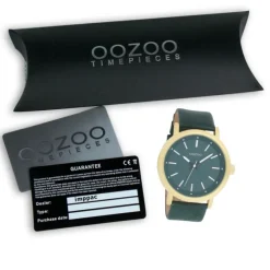 Oozoo Damen Armbanduhr Timepieces Analog Leder grün UOC8252A