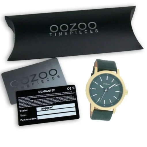 Oozoo Damen Armbanduhr Timepieces Analog Leder grün UOC8252A