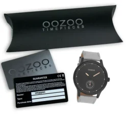 Oozoo Damen Armbanduhr Timepieces Analog Leder grau UOC9006A