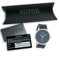 Oozoo Damen Armbanduhr Timepieces Analog Leder dunkelblau UOC9008A