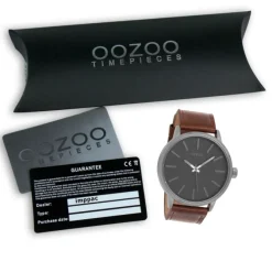 Oozoo Damen Armbanduhr Timepieces Analog Leder braun UOC9027A