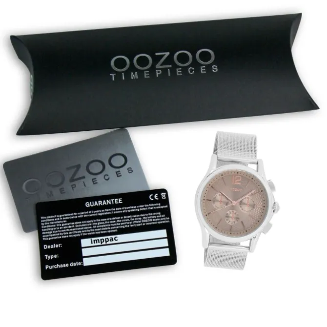 Oozoo Damen Armbanduhr Timepieces Analog Metall silber UOC9107A