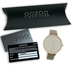 Oozoo Damen Armbanduhr Timepieces Analog Leder grün UOC9152A
