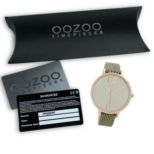 Oozoo Damen Armbanduhr Timepieces Analog Leder grün UOC9152A