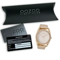 Oozoo Damen Armbanduhr Timepieces Analog Leder rosa UOC9166A