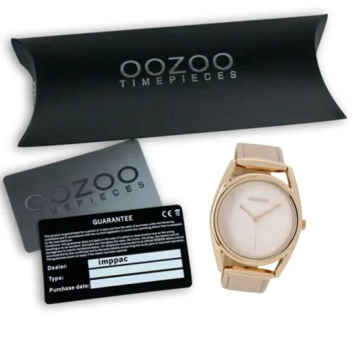 Oozoo Damen Armbanduhr Timepieces Analog Leder rosa UOC9166A