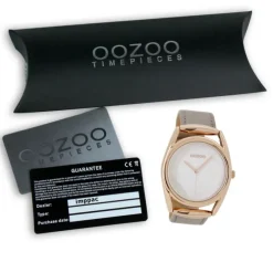 Oozoo Damen Armbanduhr Timepieces Analog Leder beige UOC9168A