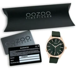 Oozoo Damen Armbanduhr Timepieces Analog Leder schwarz UOC9503A