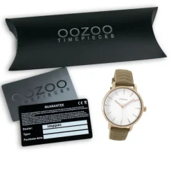 Oozoo Damen Armbanduhr Timepieces Analog Leder beige UOC9508A