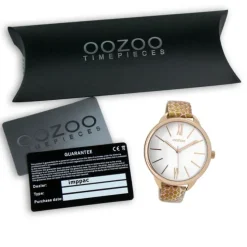 Oozoo Damen Armbanduhr Timepieces Analog Leder gold UOC9510A