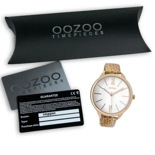Oozoo Damen Armbanduhr Timepieces Analog Leder gold UOC9510A