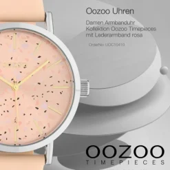 Oozoo Damen Armbanduhr Timepieces Analog Leder rosa UOC10410