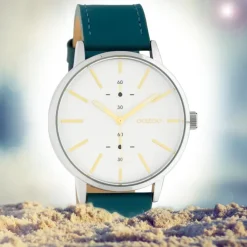 Oozoo Damen Armbanduhr Timepieces C10587 Analog Leder blau UOC10587