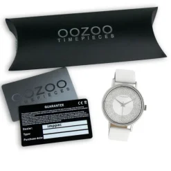 Oozoo Damen Armbanduhr Timepieces C10575 Analog Leder weiß UOC10575