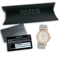 Oozoo Damen Armbanduhr Timepieces Analog Metall silber UOC9991A