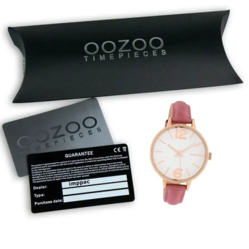 Oozoo Damen Armbanduhr Timepieces Analog Leder pink UOC10456