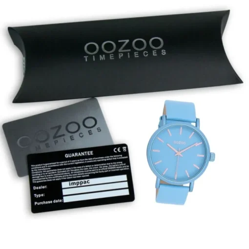 Oozoo Damen Armbanduhr Timepieces Analog Leder blau UOC11176