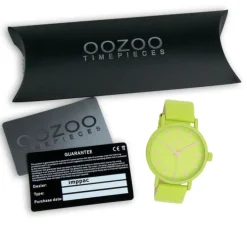 Oozoo Damen Armbanduhr Timepieces Analog Leder grün UOC11177
