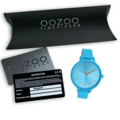 Oozoo Damen Armbanduhr Timepieces Analog Leder blau UOC11182