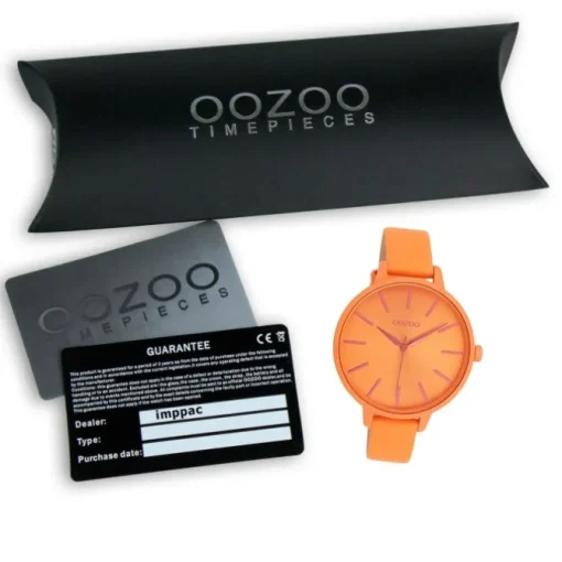 Oozoo Damen Armbanduhr Timepieces Analog Leder orange UOC11187