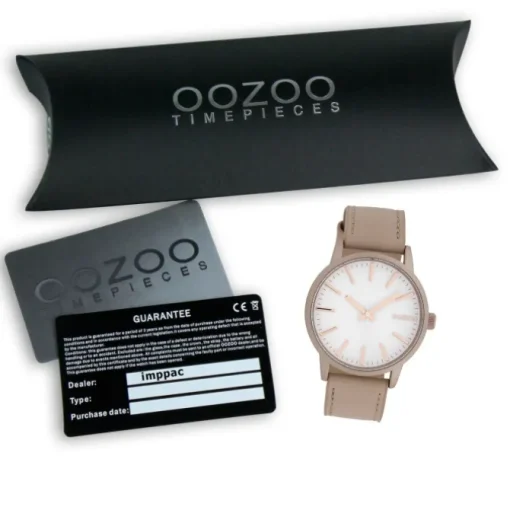 Oozoo Damen Armbanduhr Timepieces Analog Leder rosa UOC10017