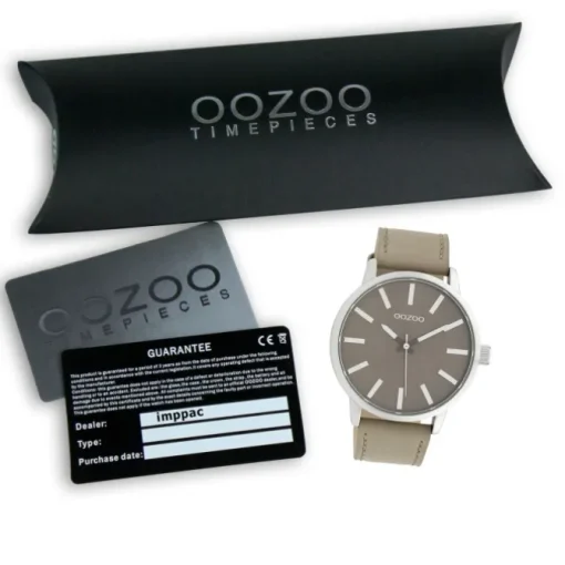 Oozoo Damen Armbanduhr Timepieces Analog Leder taupe hellbraun UOC10032