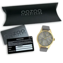 Oozoo Damen Armbanduhr Timepieces Analog Textil grau UOC10071