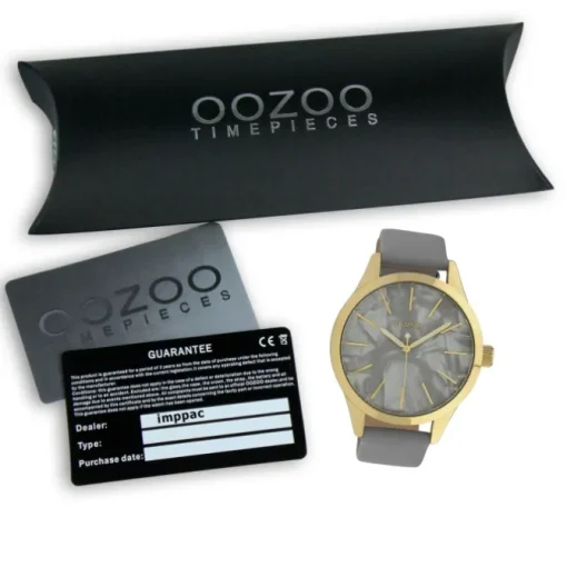 Oozoo Damen Armbanduhr Timepieces Analog Textil grau UOC10071