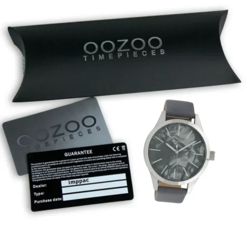 Oozoo Damen Armbanduhr Timepieces Analog Textil grau UOC10074