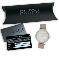 Oozoo Damen Armbanduhr Timepieces Analog Leder taupe hellbraun UOC10112
