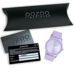 Oozoo Damen Armbanduhr Timepieces Analog Leder lila UOC11055
