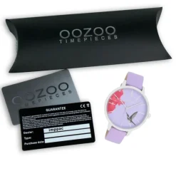 Oozoo Damen Armbanduhr Timepieces Analog Leder lila UOC11068