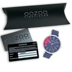 Oozoo Damen Armbanduhr Timepieces Analog Leder blau UOC11069
