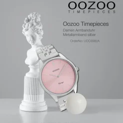 Oozoo Damen Armbanduhr Timepieces Analog Metall silber UOC9982A