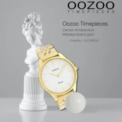 Oozoo Damen Armbanduhr Timepieces Analog Metall gold UOC9985A
