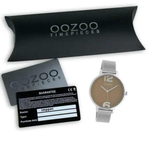Oozoo Damen Armbanduhr Timepieces Analog Metall silber UOC10140