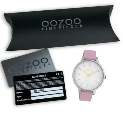 Oozoo Damen Armbanduhr Timepieces Analog Leder pink UOC10180