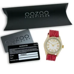 Oozoo Damen Armbanduhr Timepieces Analog Leder pink UOC10227