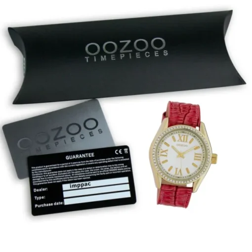 Oozoo Damen Armbanduhr Timepieces Analog Leder pink UOC10227