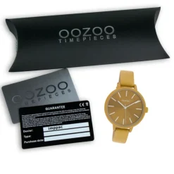 Oozoo Damen Armbanduhr Timepieces Analog Leder senfgelb UOC10254