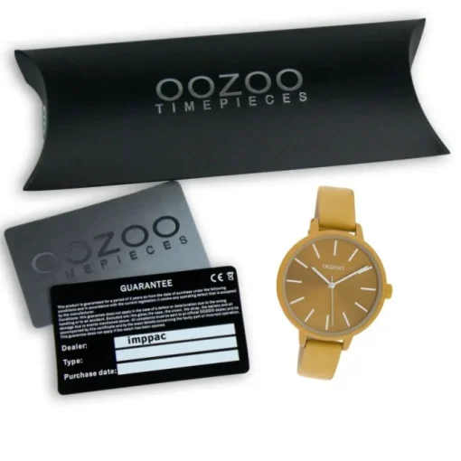 Oozoo Damen Armbanduhr Timepieces Analog Leder senfgelb UOC10254