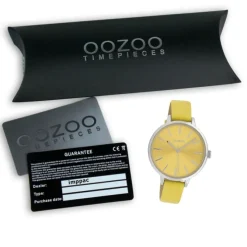 Oozoo Damen Armbanduhr Timepieces Analog Leder gelb UOC10256