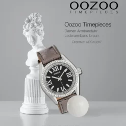Oozoo Damen Armbanduhr Timepieces Analog Leder braun UOC10267