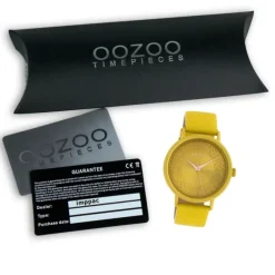 Oozoo Damen Armbanduhr Timepieces Analog Leder gelb UOC10577