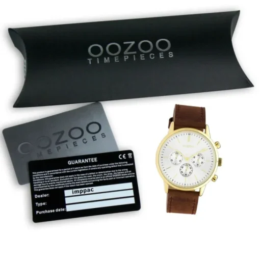 Oozoo Damen Armbanduhr Timepieces Analog Leder braun UOC10597