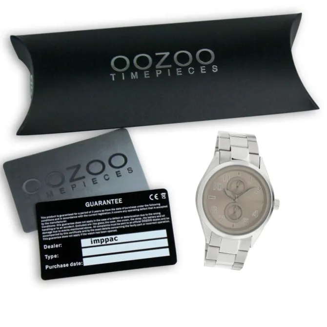 Oozoo Damen Armbanduhr Timepieces Analog Metall silber UOC10631