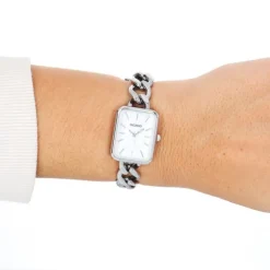 Oozoo Damen Armbanduhr Timepieces Analog Edelstahl silber UOC11130